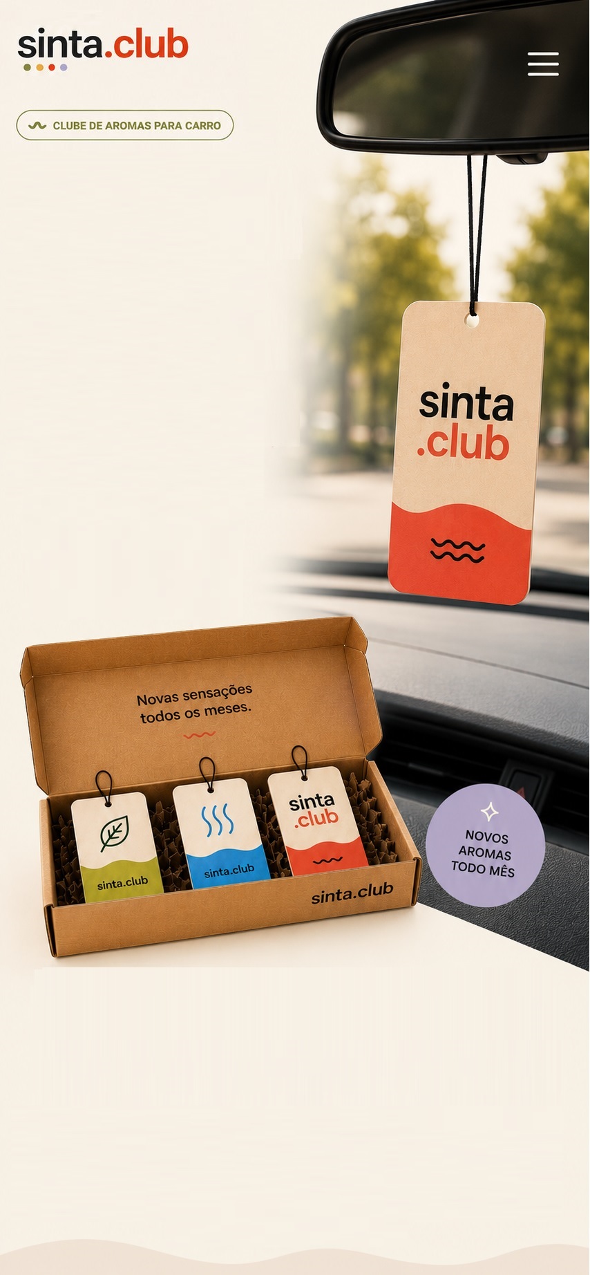 Interior do carro com kit Sinta Club